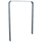 Lean-on hoop made of flat bar steel | bent, 80 x 12 mm | in curved design | without cross bar | total width: 1000 mm | hot-dip galvanized